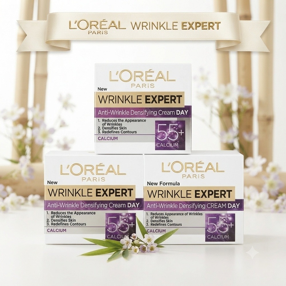 L'Oreal Wrinkle Expert Day Cream Women 55+ New Formula Lot of 3 **SEALED**